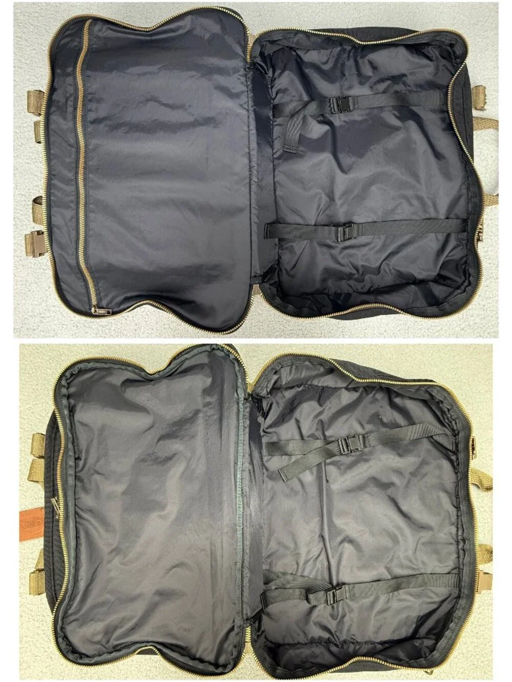 Dakota By Tumi Luggage Bag Black Canvas Carry On Weekender Travel Duffle Vintage
